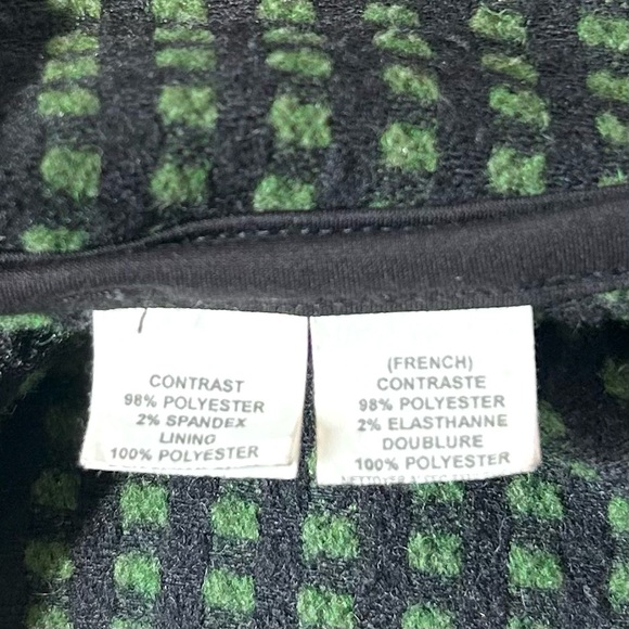 Anthropologie Eva Franco Green Black Knit Cocoon Cape Cardigan Cozy Roomy XS/S - Picture 7 of 8